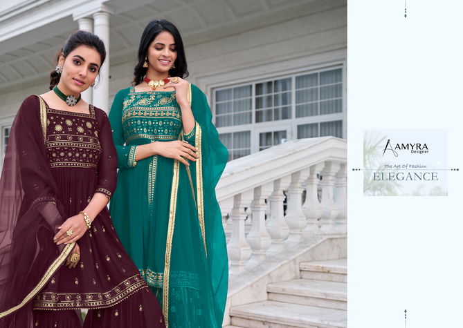 Angel By Amyra Georgette Sharara Suits Catalog